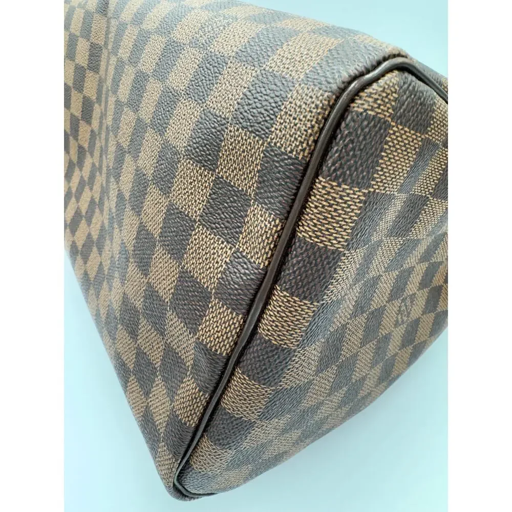 Louis Vuitton Damier Ebene Speedy 30 Handbag Made in France 2012 Authentic